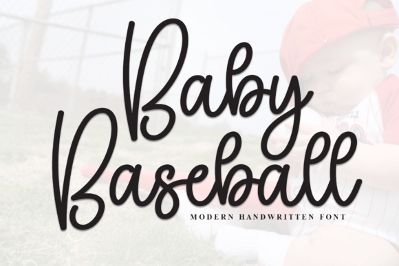 Baby Baseball: A Modern Script Font for Makers