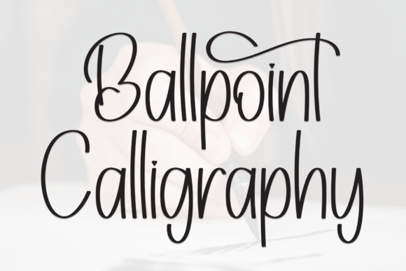 Ballpoint Calligraphy: A Maker's Font Review