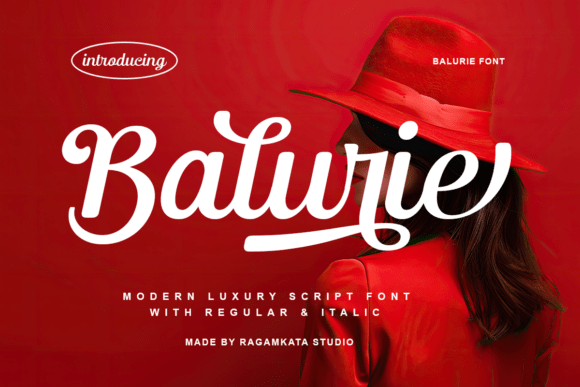 Balurie Regular: The Elegant Script Font for Campaigns