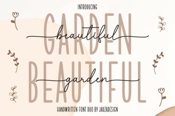 Beautifulgarden: A Script Handwritten Font for Branding