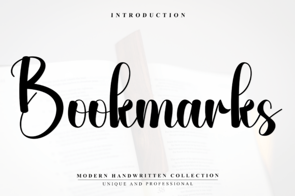 Bookmarks: A Luxurious Script Font for Makers