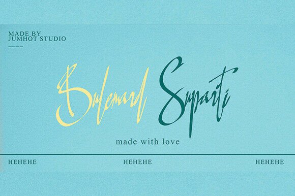 Bulemard Suparti: A Bold Script Font for Makers