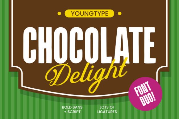 Chocolate Delight: A Bold Script Font for Makers
