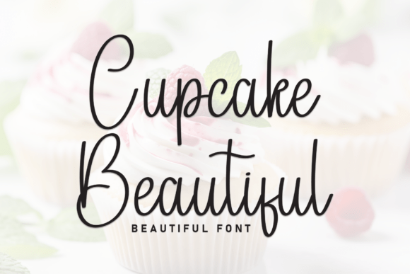 Cupcake Beautiful: A Stylish Script Font for Makers