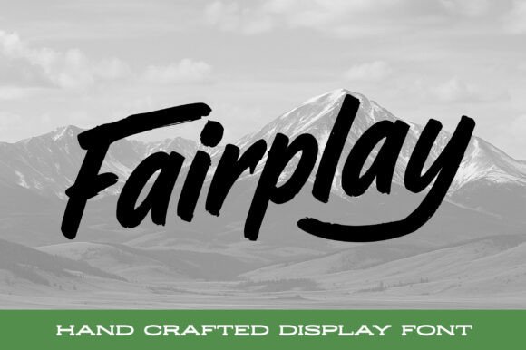 Fairplay: A Bold Hand-Painted Script Font for Editors