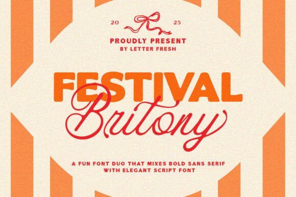 Festival Britony Duo: A Vintage Script Font for Crafters
