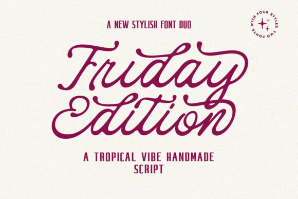 Friday Edition Duo: A Bold Serif and Script Font Pair