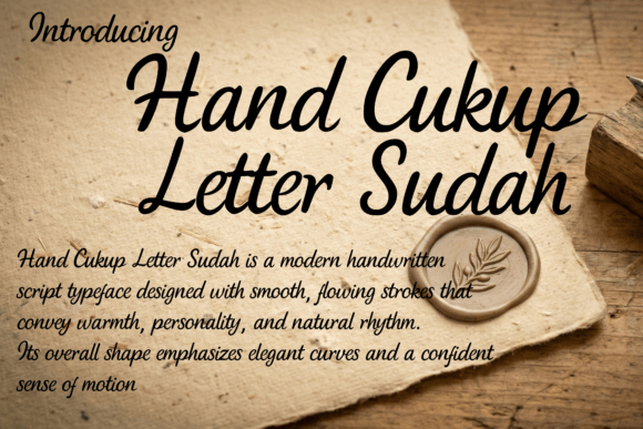 Hand Cukup Letter Sudah: A Premium Script Typeface