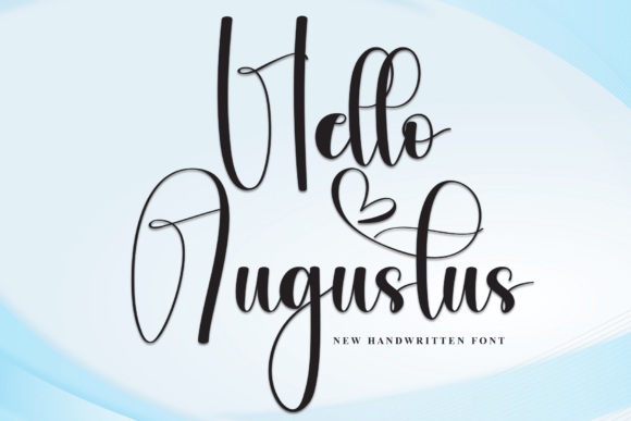 Hello Augustus: A Stylish Script Font for Business