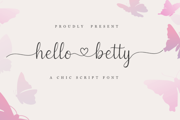 Hello Betty: A Chic Script Typeface for Editors