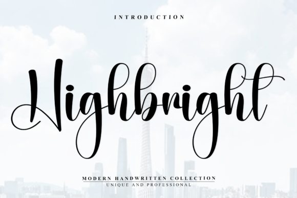 Highbright: The Elegant Script Font for Premium Branding