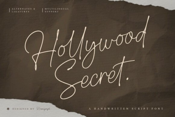 Hollywood Secret: A Handwritten Script Font Review