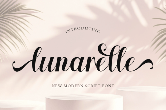 Lunarelle: A Modern Script Font for Editorial Design