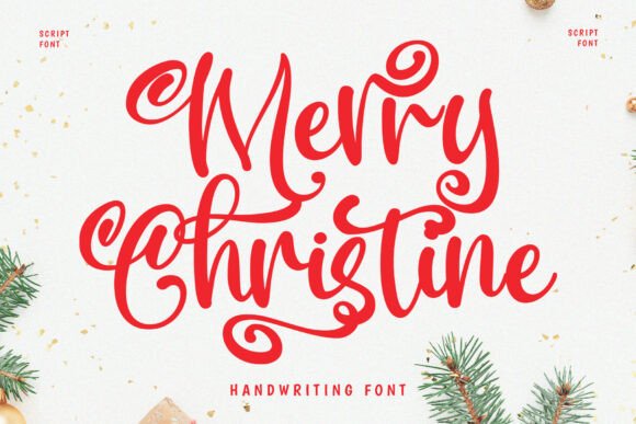 Merry Christine: A Festive Script Font for Editors