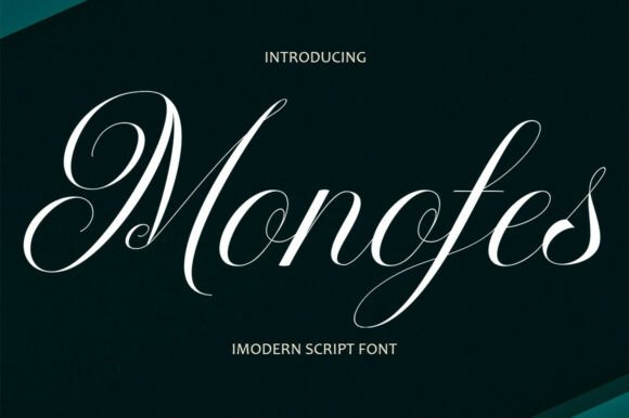 Monofes: A Modern Script Font for Business Branding
