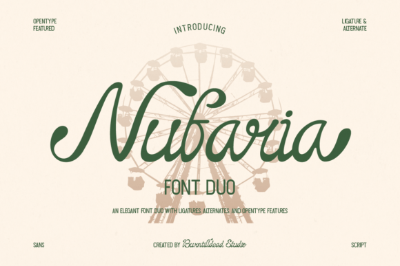 Nufaria: The Retro Script Font for Your Brand