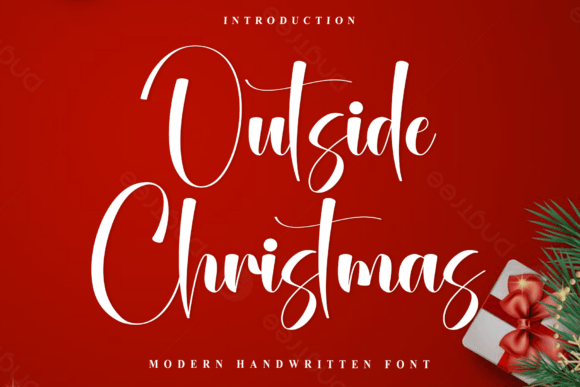 Outside Christmas: A Luxurious Script Font for Editorial Design