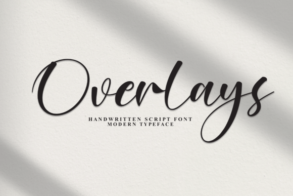 Overlays Font: A Stylish Script for Elegant Design