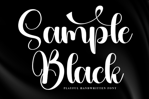 Sample Black: A Playful Handwritten Script for Editorial Design