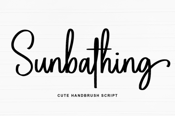 Sunbathing: A Natural Script Font for Web Design