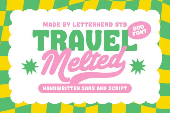 Travel Melted: A Playful Duo Font for Web Design