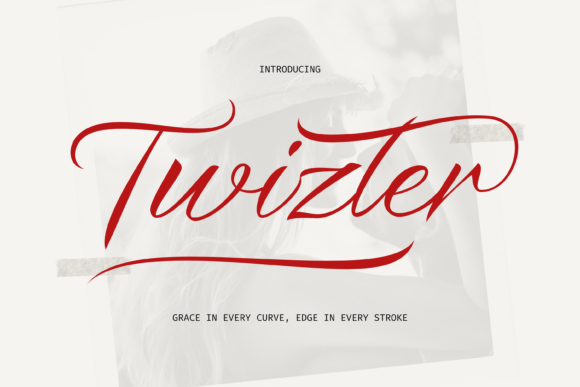 Twizler: A Modern Script Font for Makers