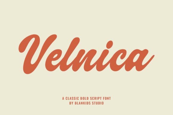 Velnica: A Bold Script Font for Branding